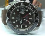 Copy Rolex GMT-Master II Brown Rubber Strap Replica Watch 